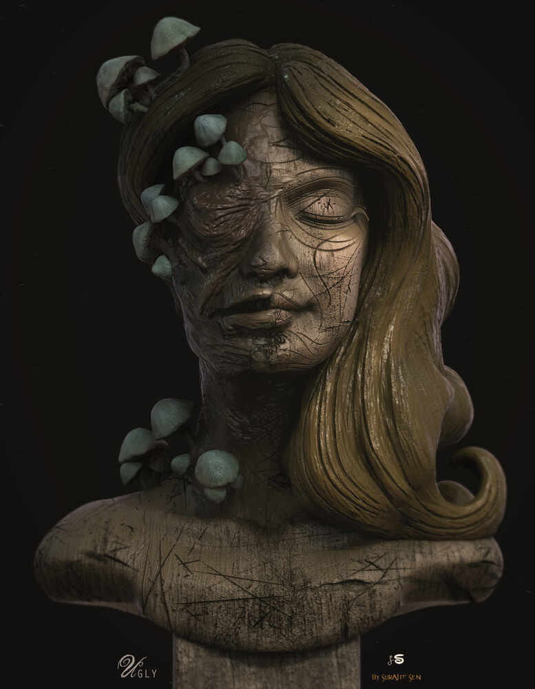 Ugly_Exists_Digital_Sculpture_SurajitSen_Sept2021_L