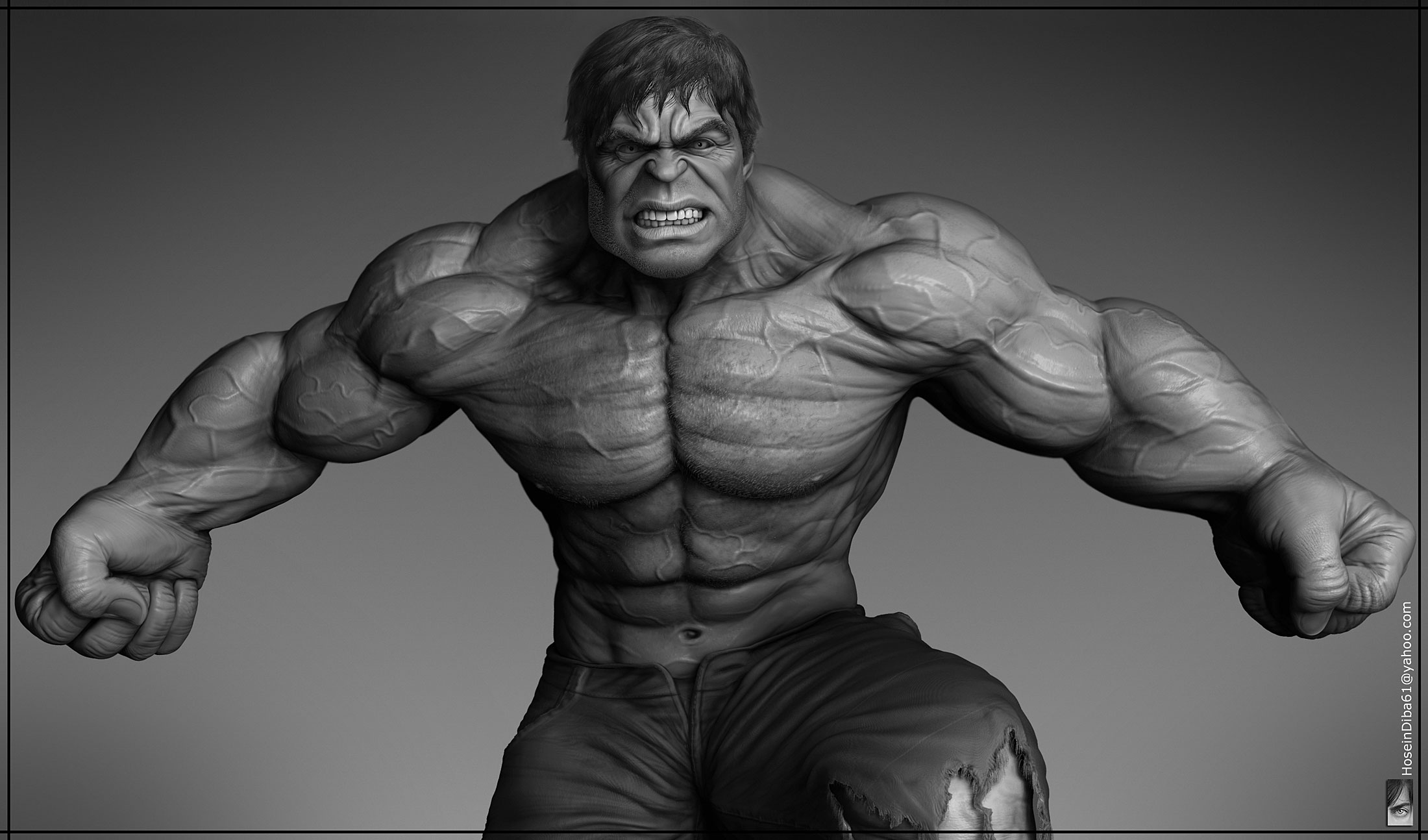Халк Zbrush
