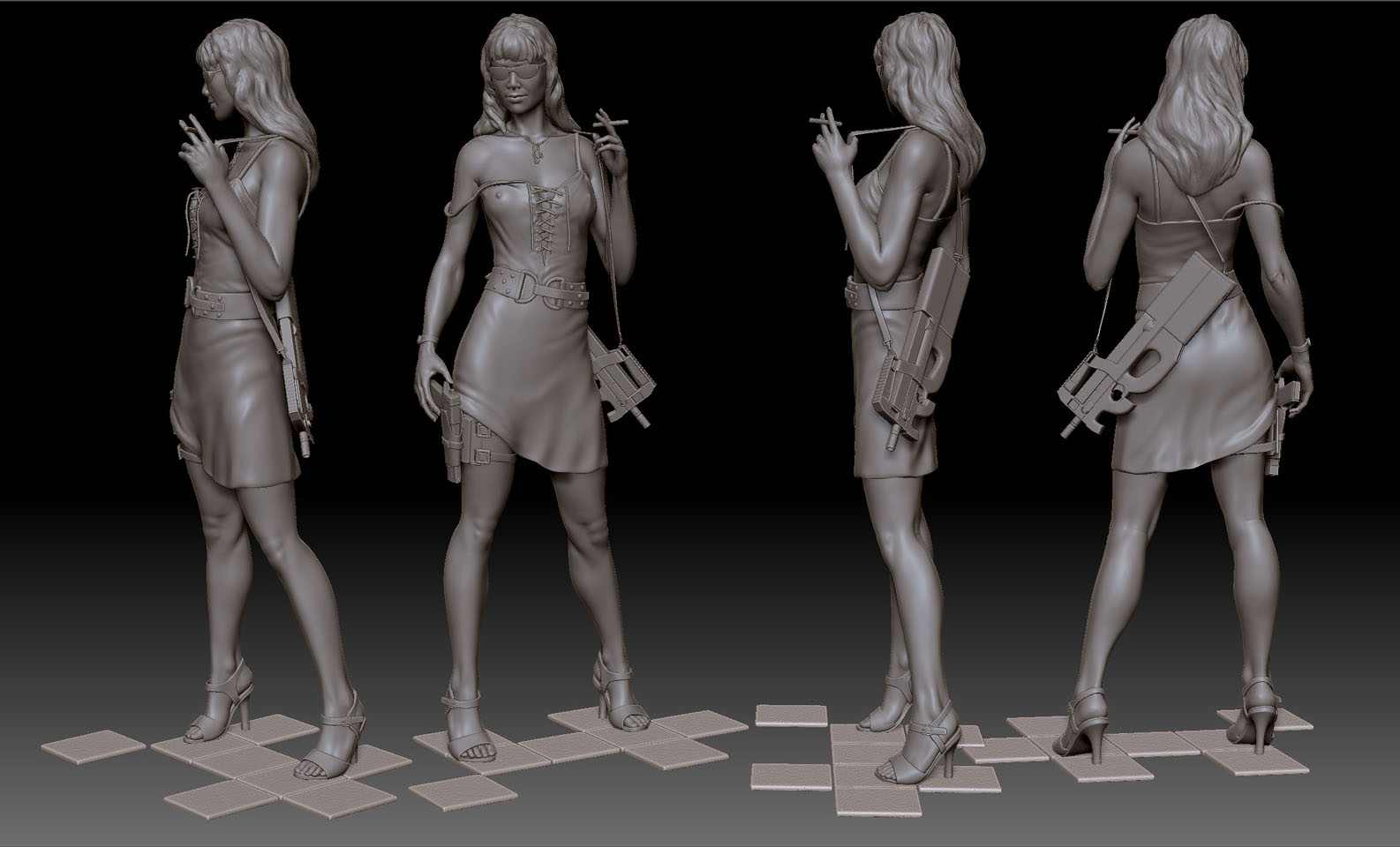 female zbrush