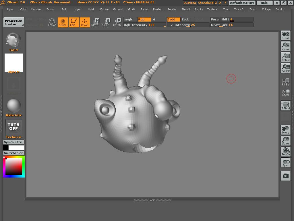 alien 1st sculpt.JPG