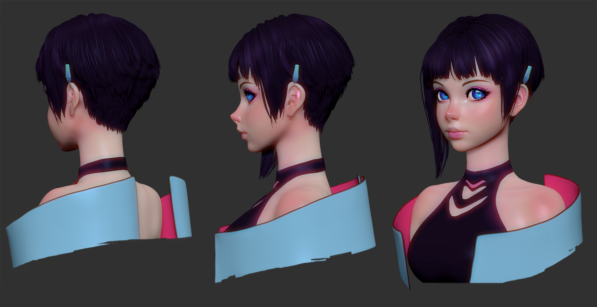 Zero 3d model. Ольга Ануфриева Zbrush. Ольга Ануфриева 3d. Зеро 3д аниматион. Вся одежда в Cyber Hunter.