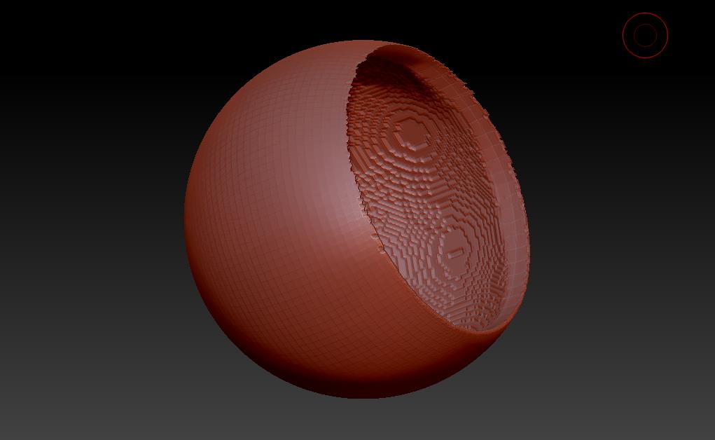 zbrush center sphere