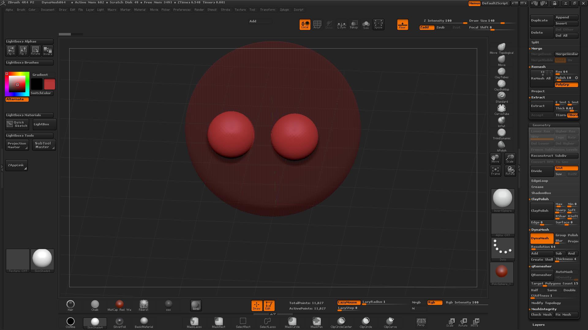 insert sphere zbrush 2019