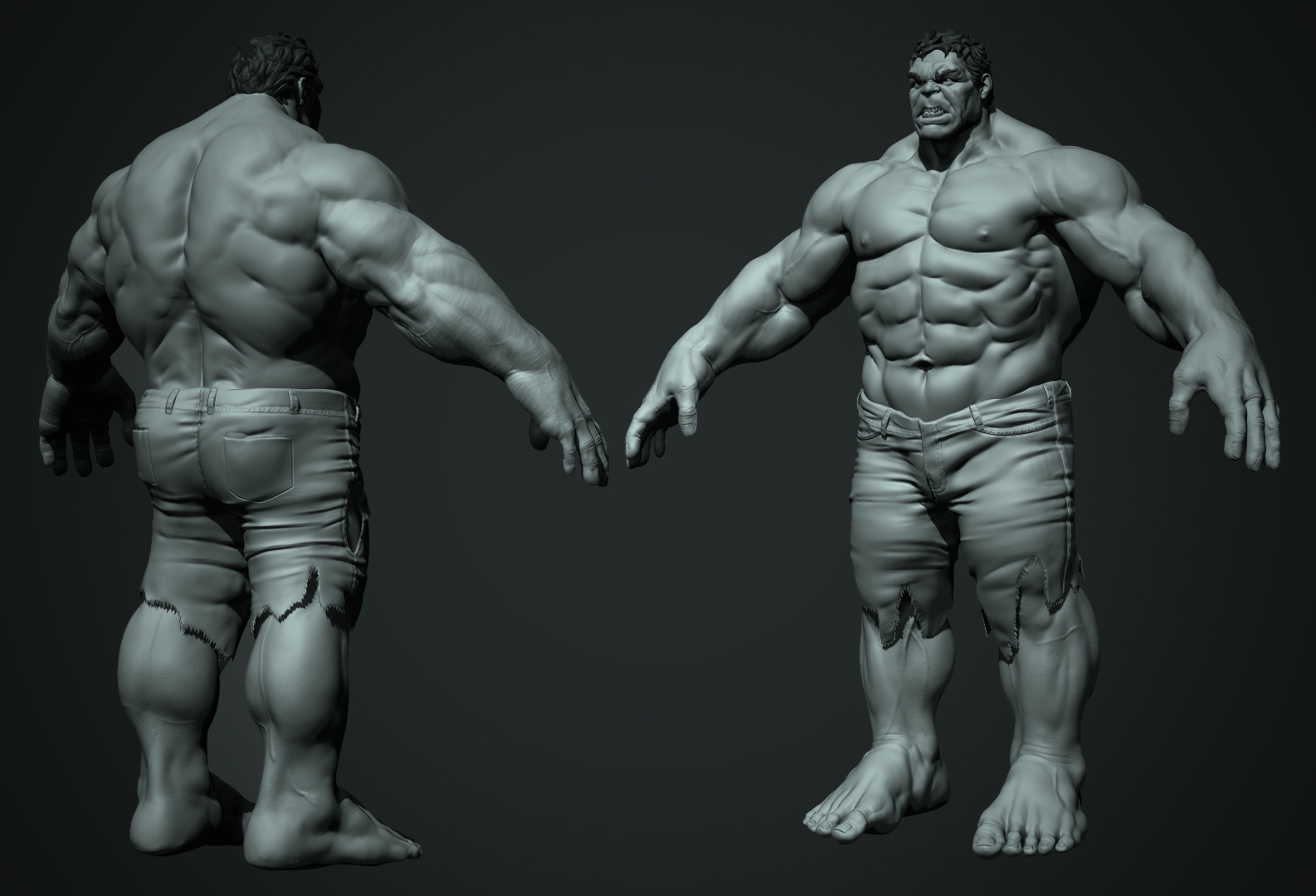 Халк Zbrush