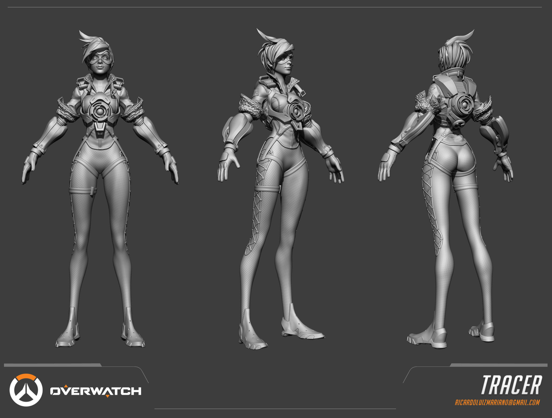 Tracer - Overwatch - ZBrushCentral