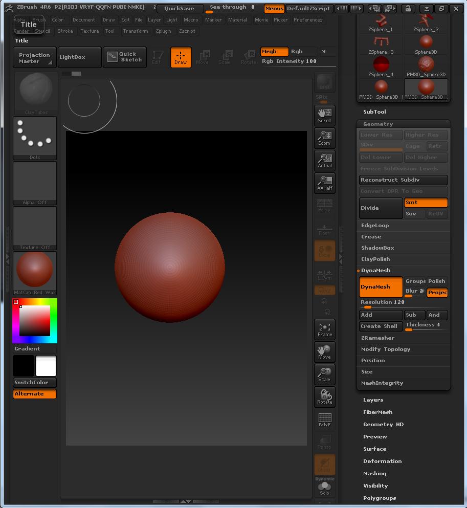 zbrush 4r6 boolean