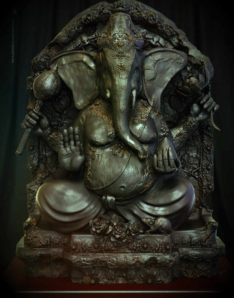 Vinayaka_V2_Digital_Sculpture_SurajitSen_Jul2021_L