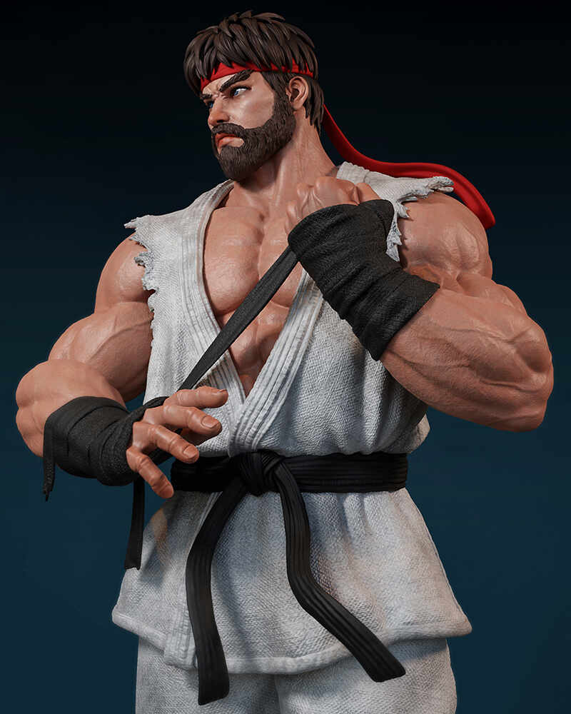 ArtStation - Ryu fanart Street Fighter