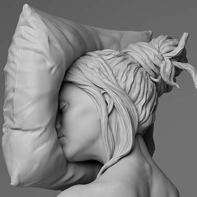 HeadOnWallGirl_BeautyShot__zbrushcentral_02