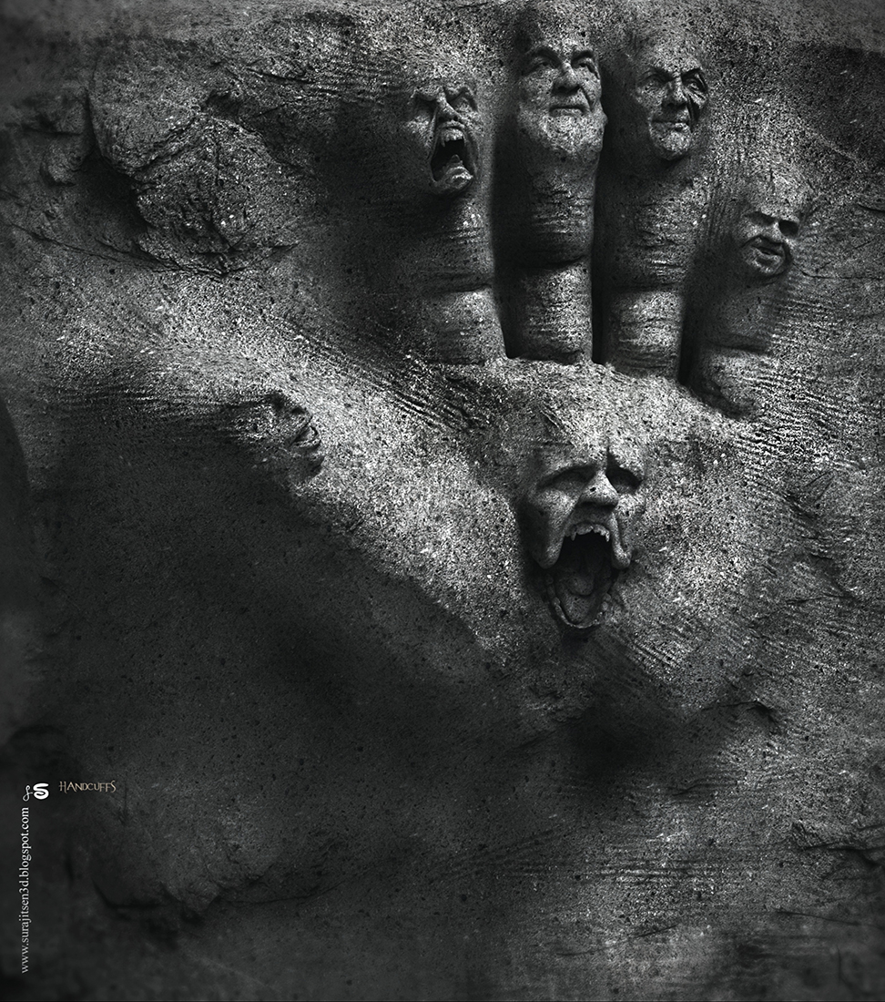 Handcuffs_Digital_Sculpture_SurajitSen_Dec2020ABW_L