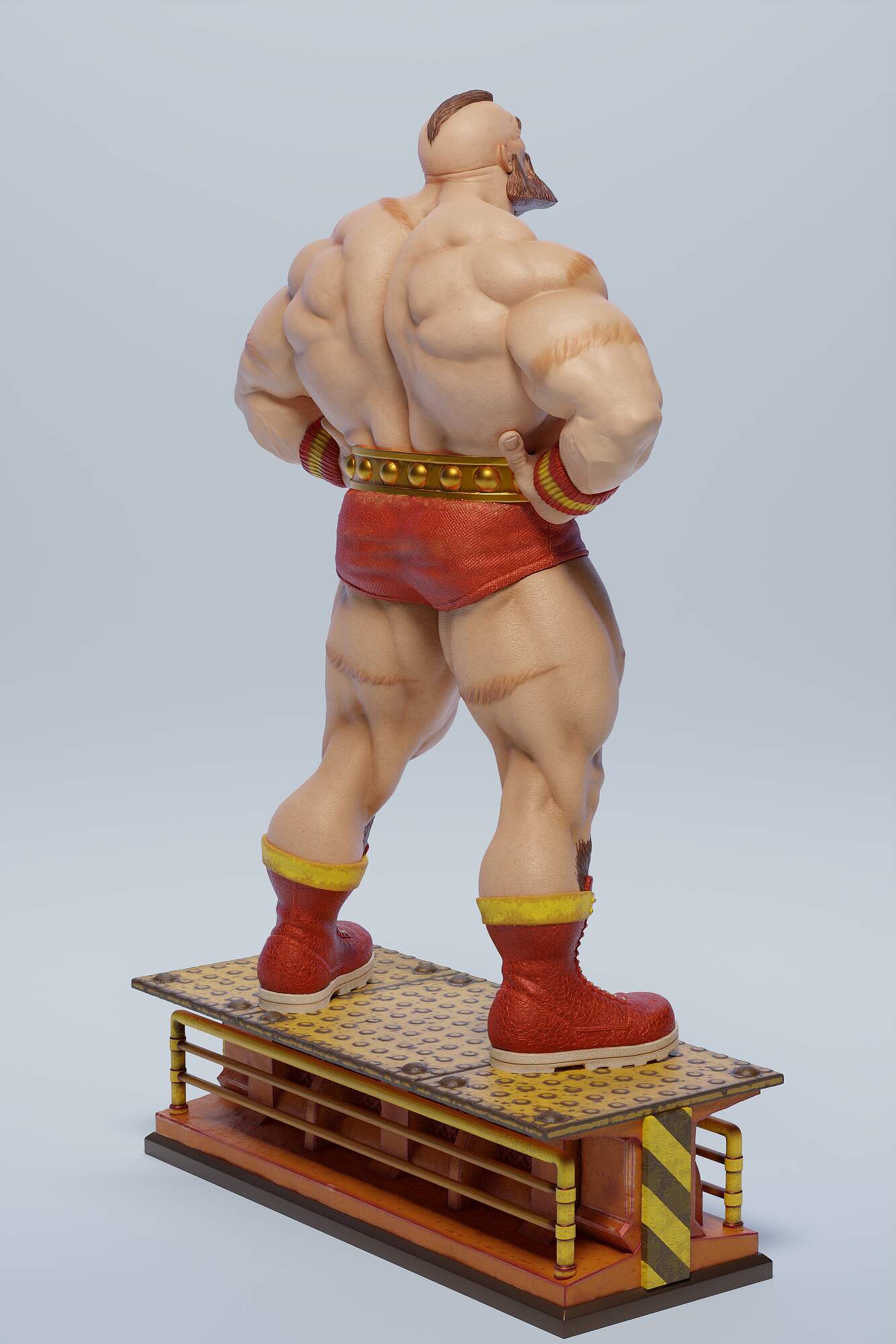 Zangief for 3D Print, 1/6 Scale Statue - ZBrushCentral