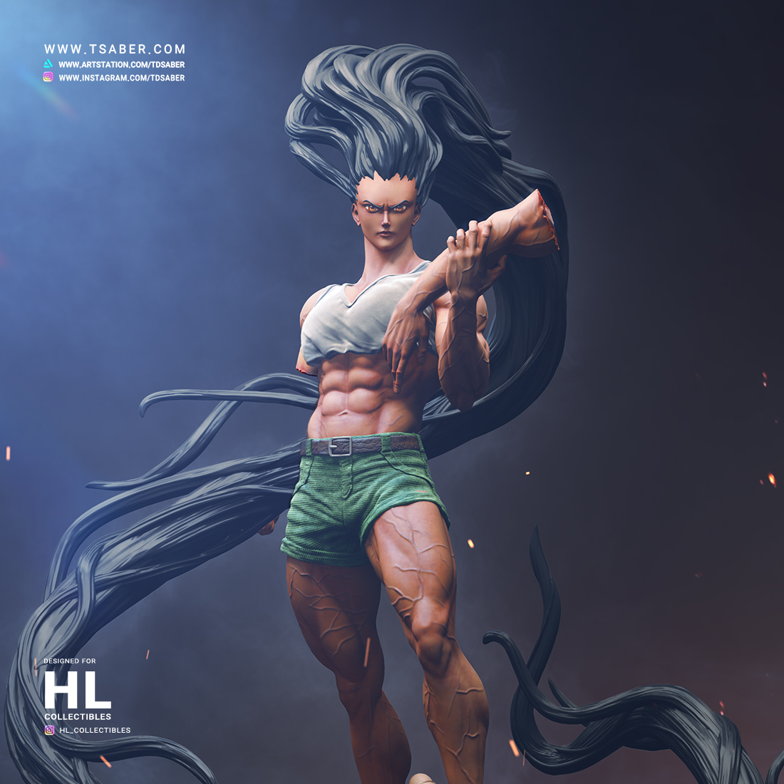 Gon VS Pitou - Hunter X Hunter Zbrush Statue - ZBrushCentral