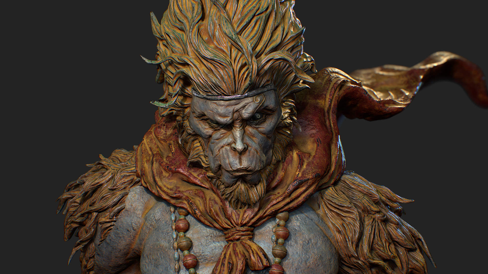 大猿王monkey King 设定参照四田克也 Zbrushcentral