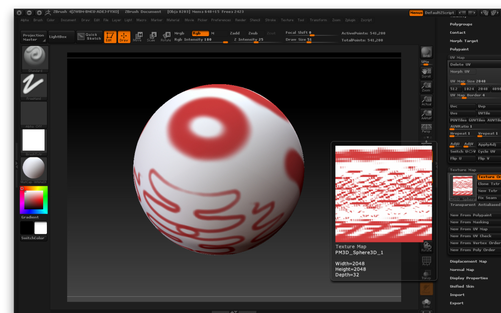 how to retieve polypaint as a uv texture from zbrush