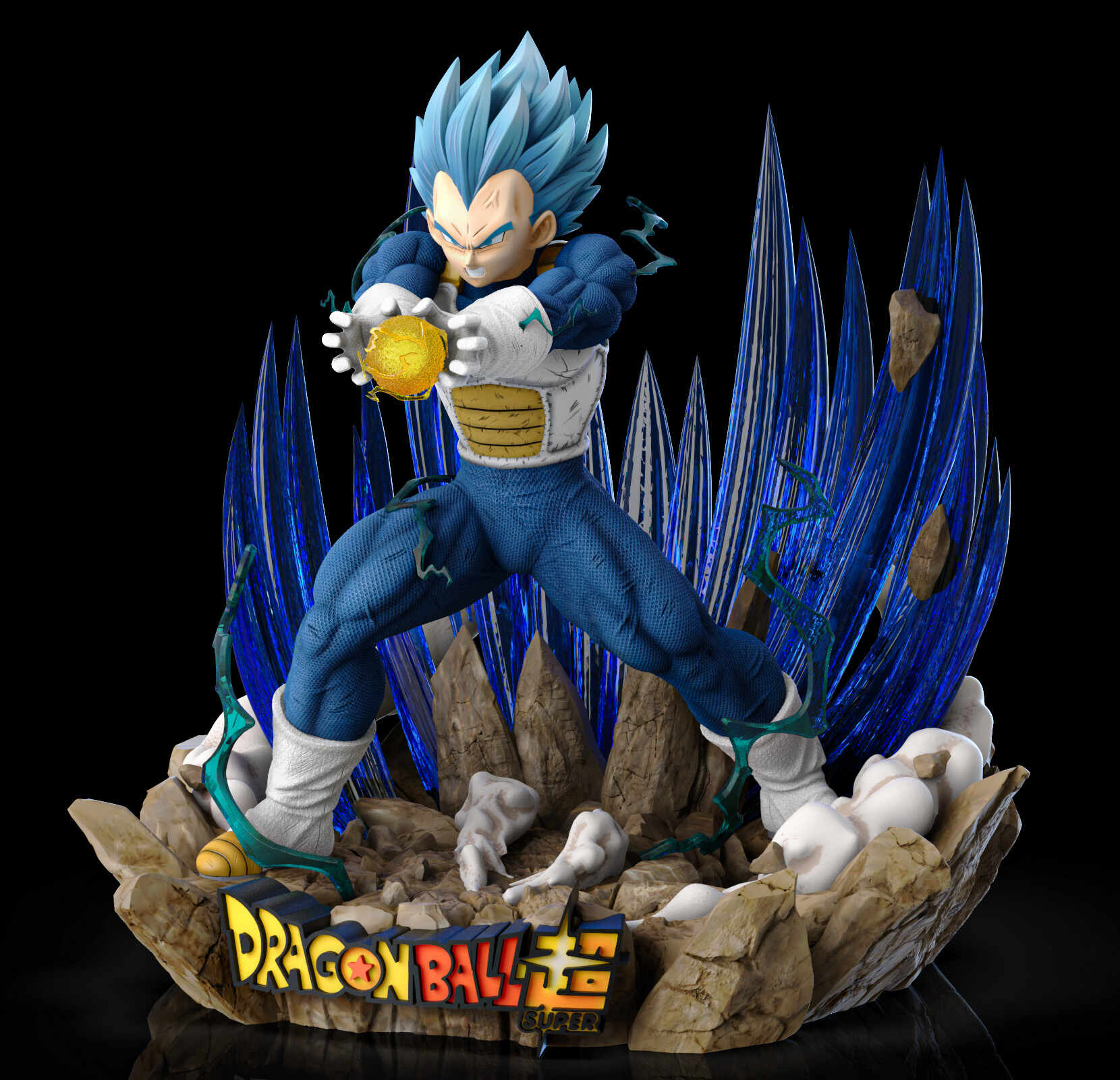 Vegeta Final Flash Statue - ZBrushCentral