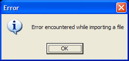 error importing file zbrush