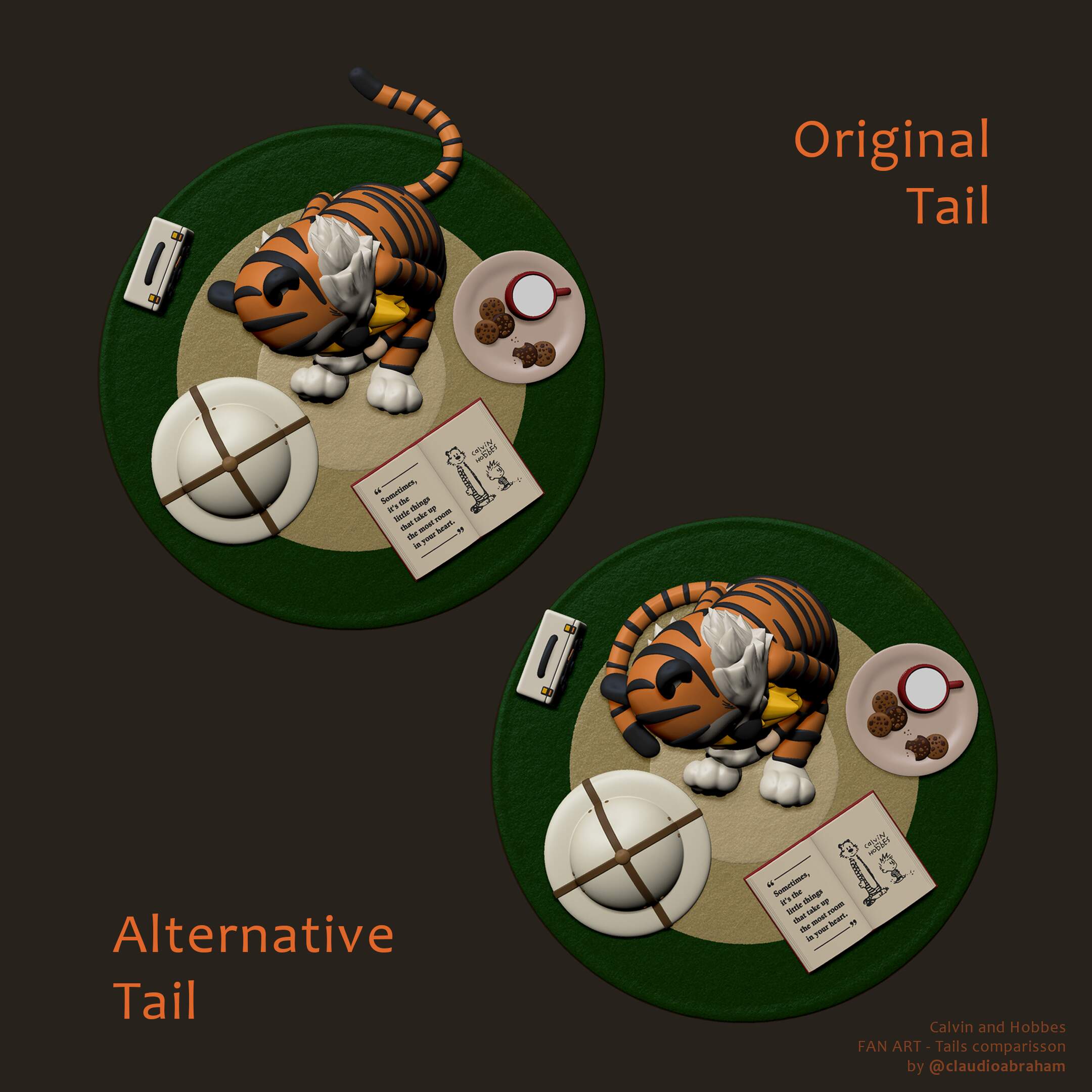 Tail Comparisson - Color - Top - No Render