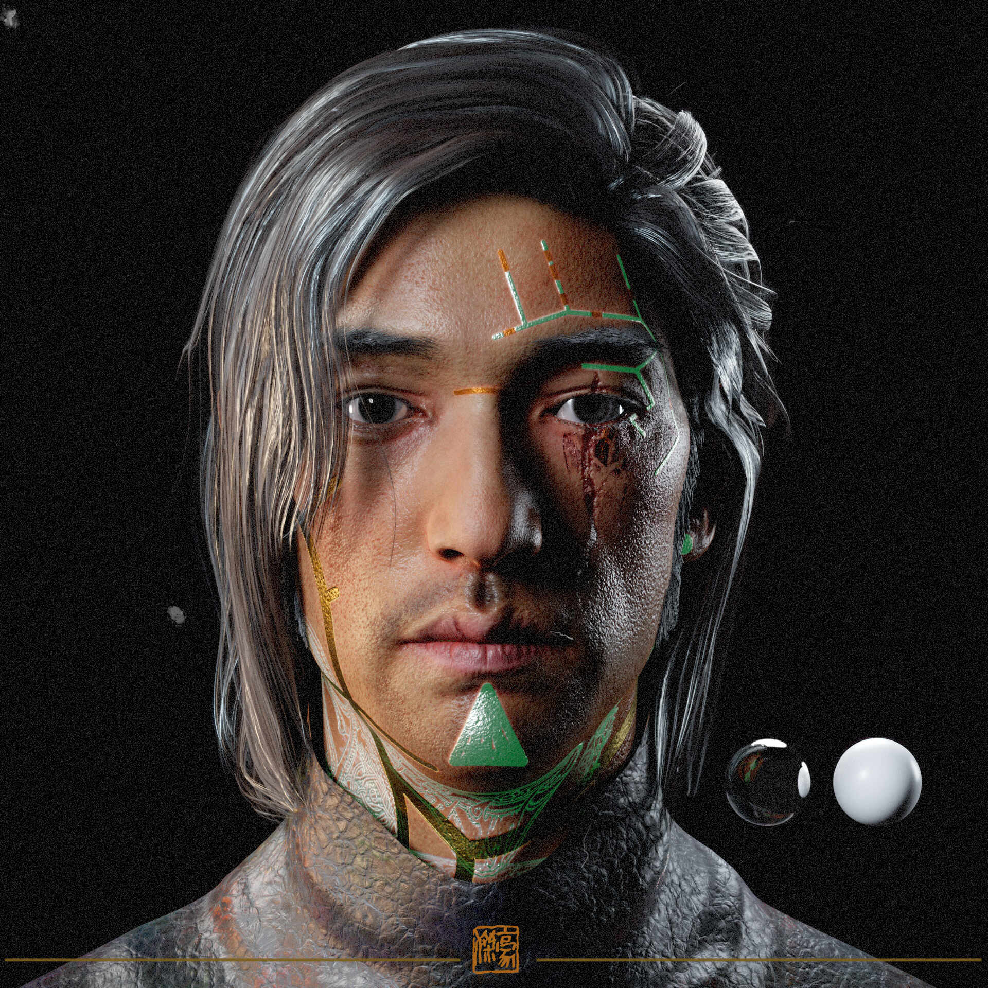 トップス Cyber Tech Ninja Parker archive JIAN YE Cyber Tech Ninja Parker archive JIAN YE