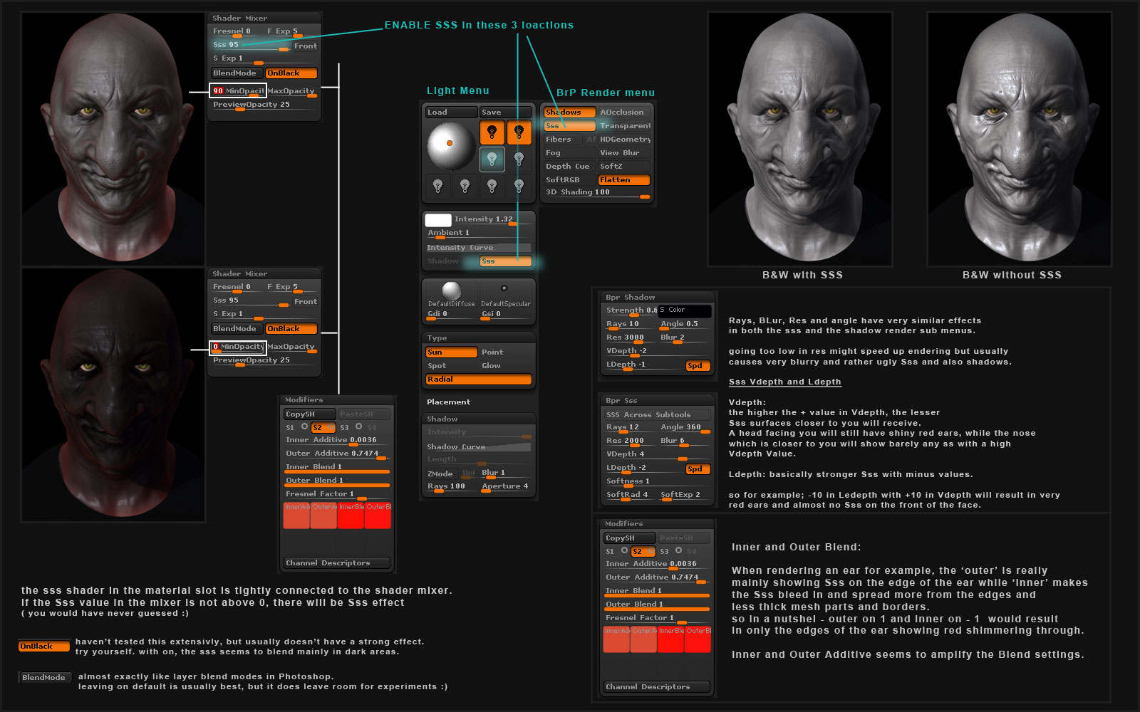 sss map zbrush bpr