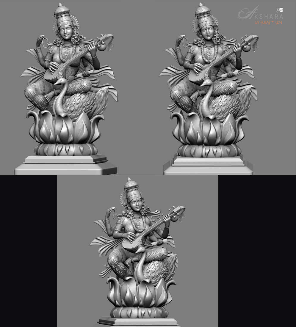 Akshara_Digital_Sculpture_SurajitSen_Feb2022_WIP_L
