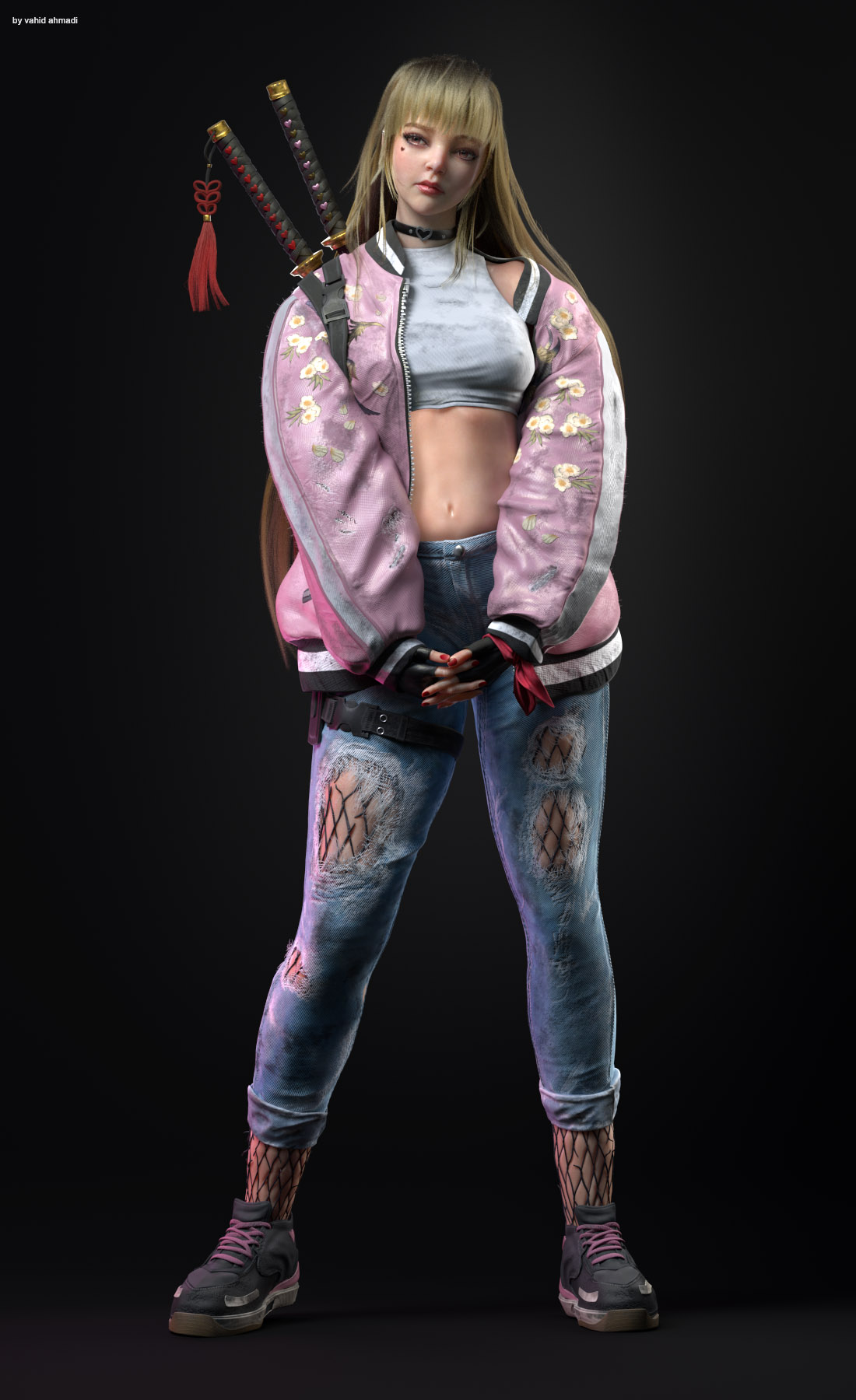 vahid ahmadi Badass girl front view3