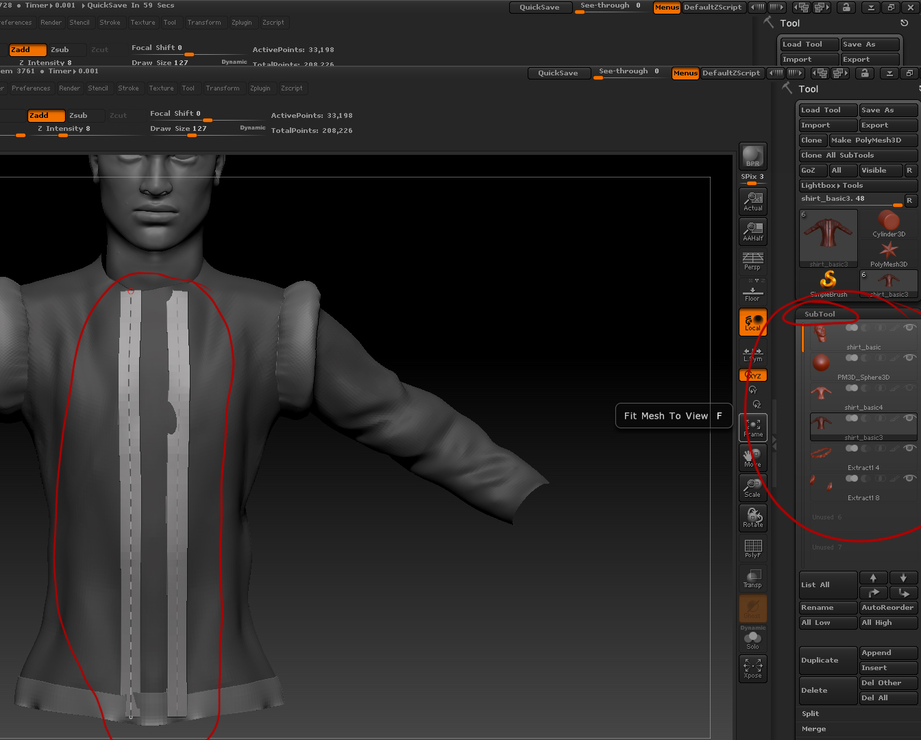 zbrush curve strap snap