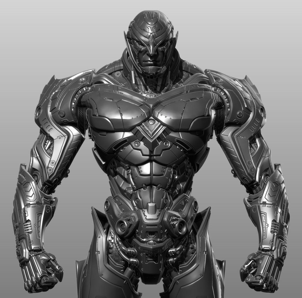 hard surface character sculpting in zbrush