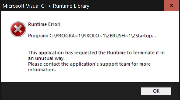 zbrush decimation master runtime error