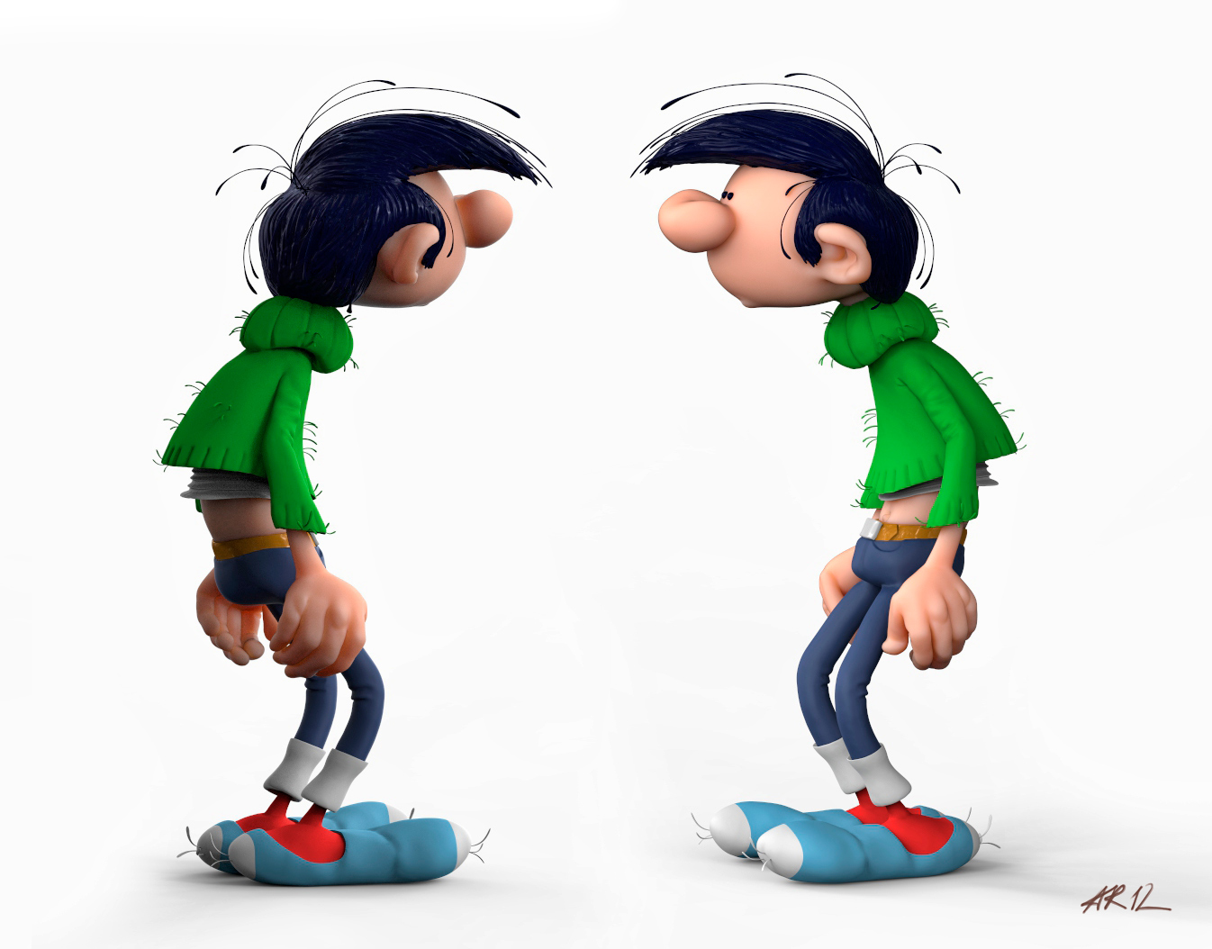 Gaston Lagaffe Zbrushcentral