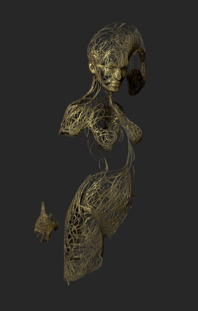 Golden queen of dark
