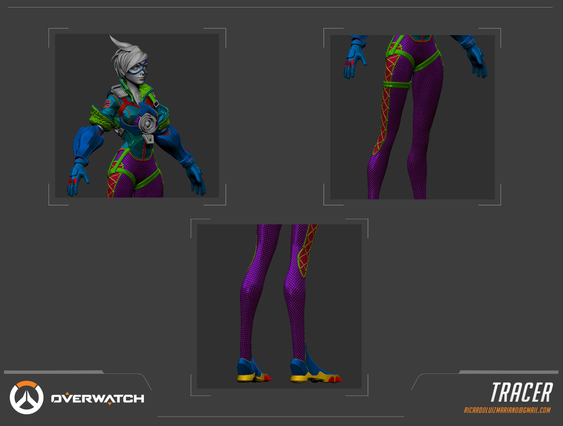 Icicle Tracer Overwatch Skin Concept - ZBrushCentral