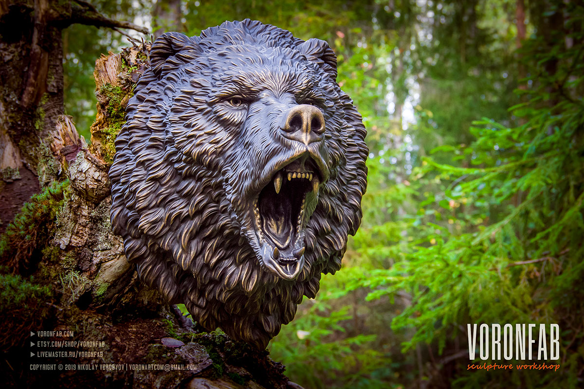 angry-roaring-bear-animal-head-sculpture-02
