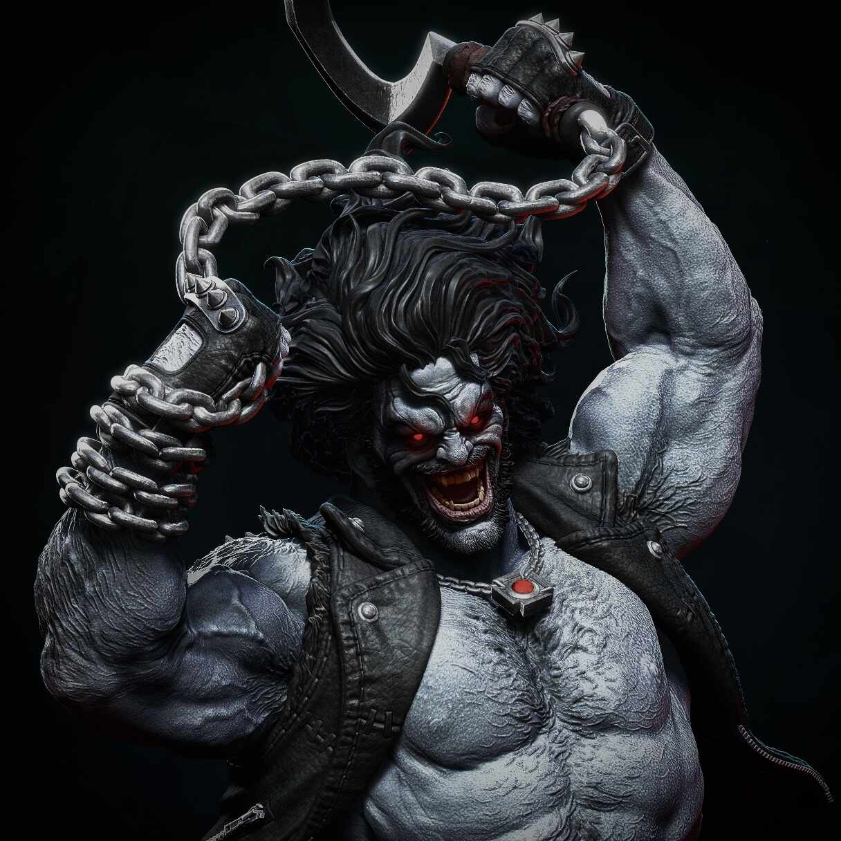 Lobo - DC Figure - ZBrushCentral Lobo - DC Figure - ZBrushCentral