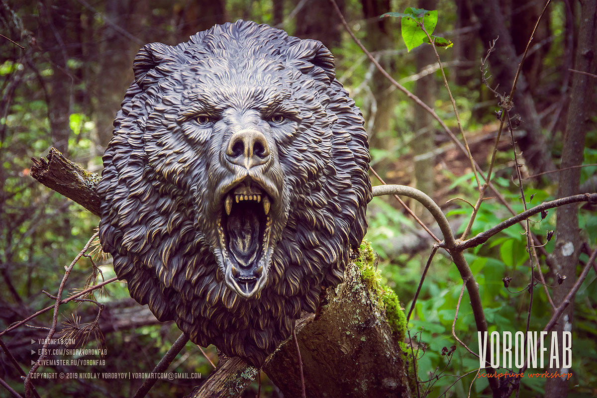 angry-roaring-bear-animal-head-sculpture-04