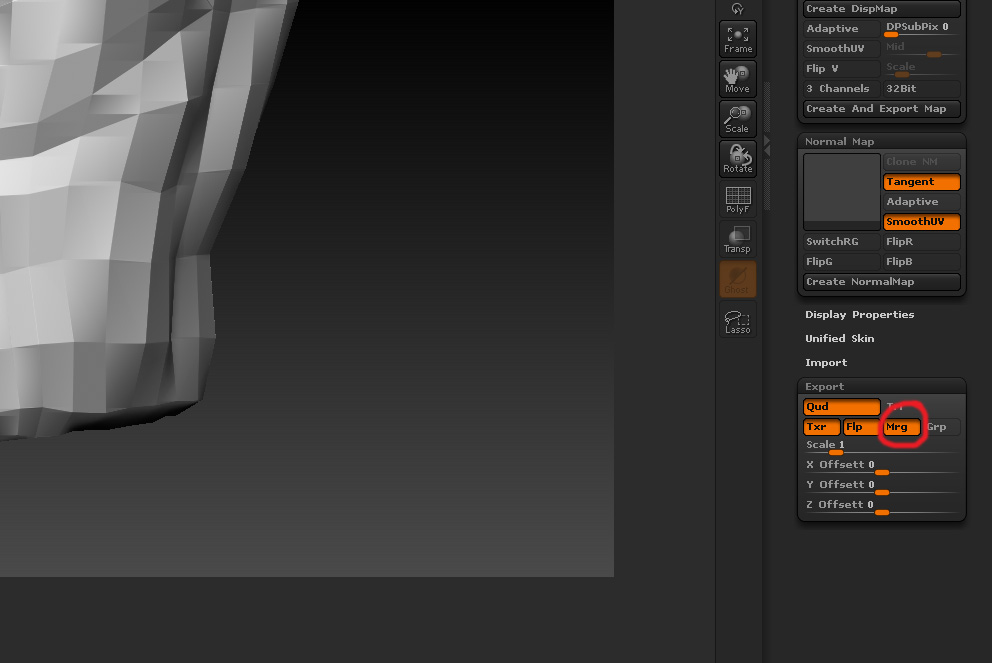 exporting a mesh in zbrush