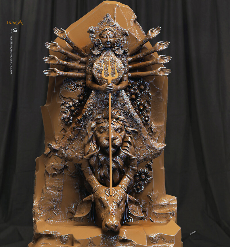 Durga_Digital_Sculpture_SurajitSen_Oct2019_L