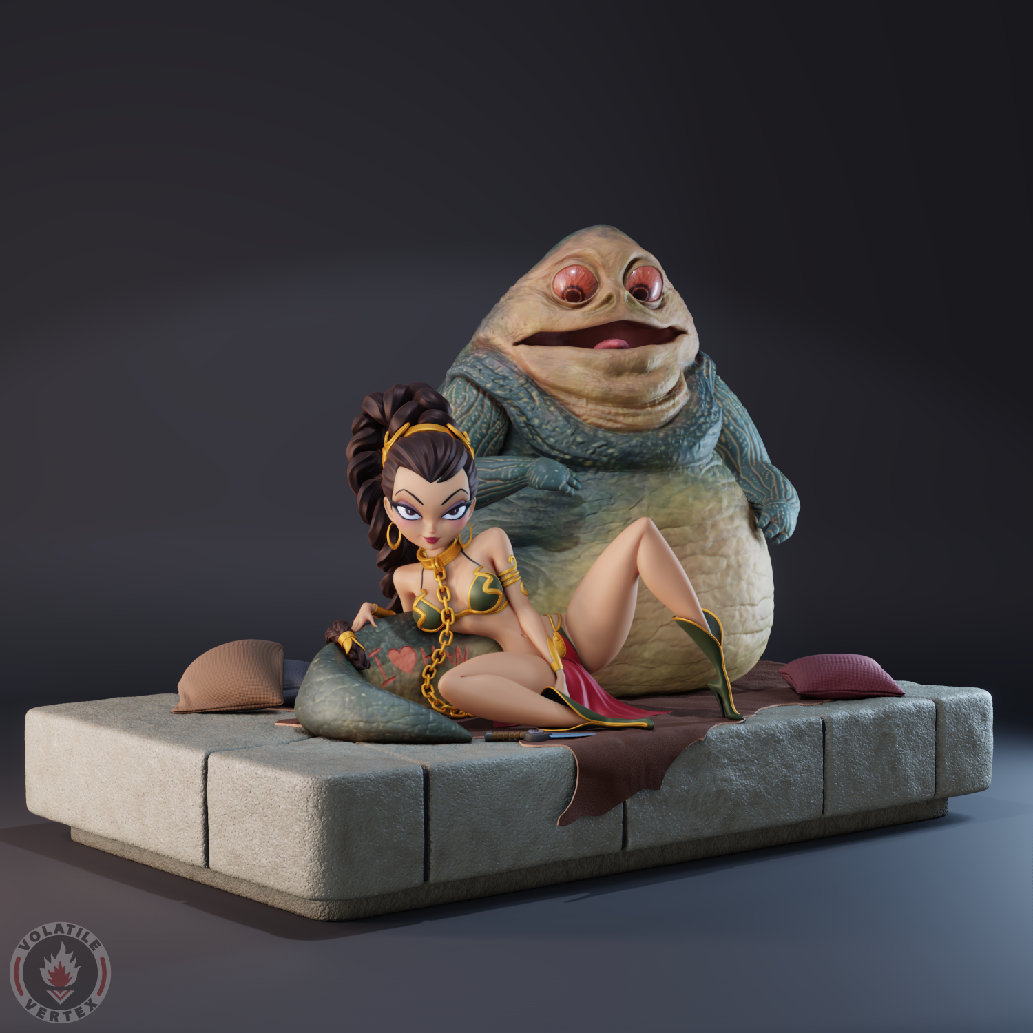 Slave 2025 leia statue