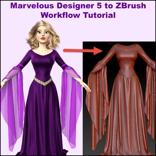 marvelous designer 5 to zbrush