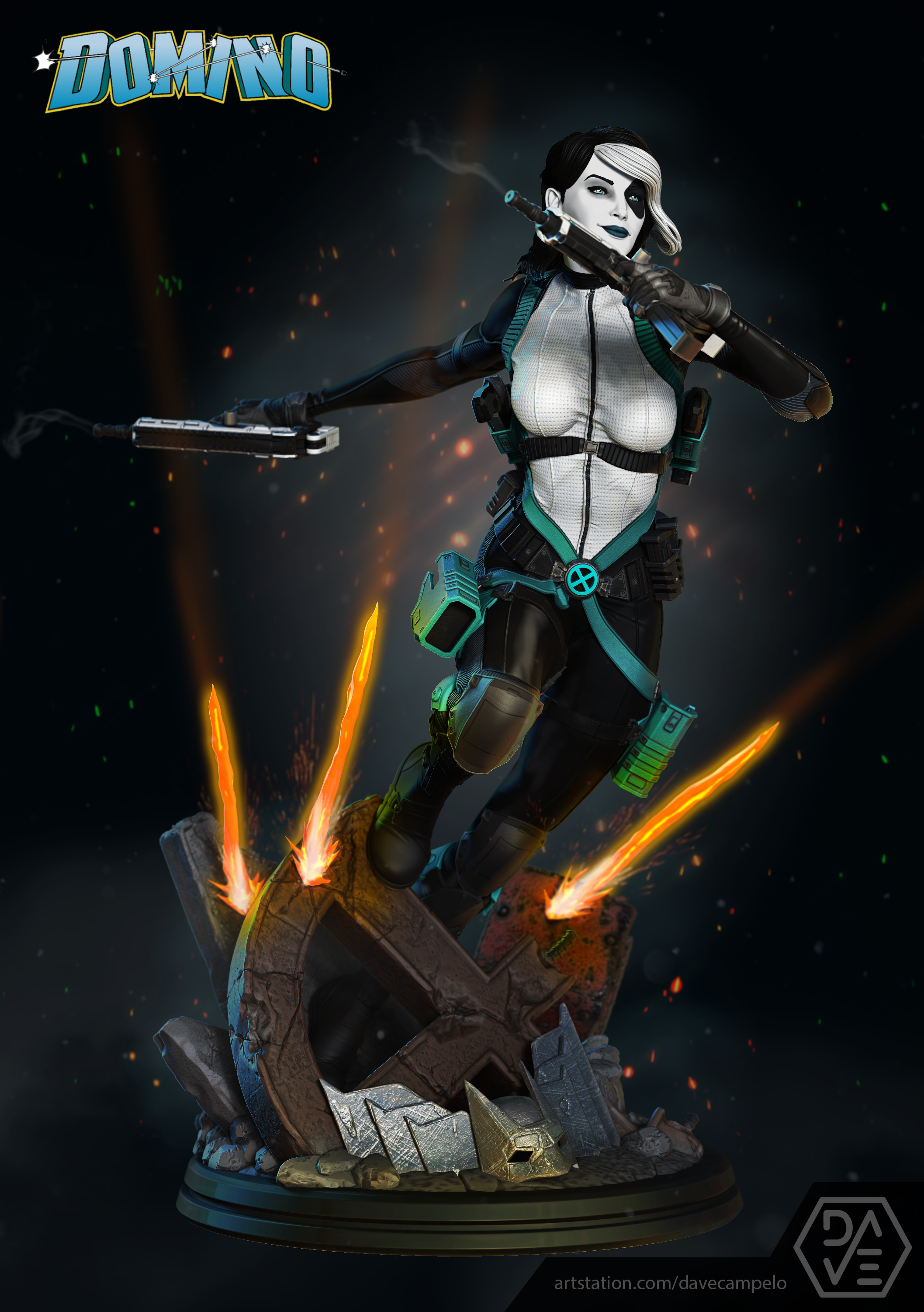Domino Marvel Collectible - ZBrushCentral