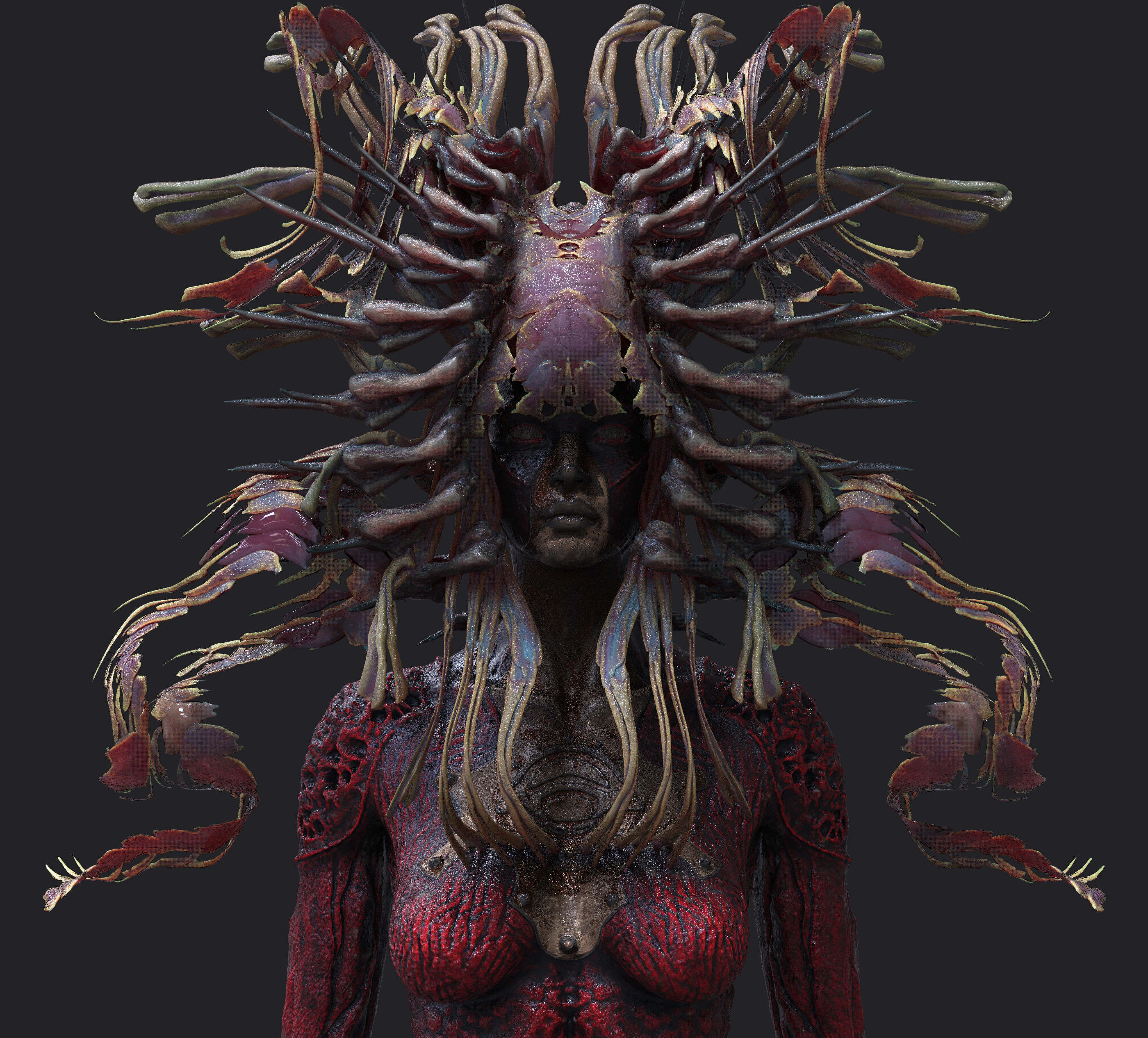 reptiole queen zbrush