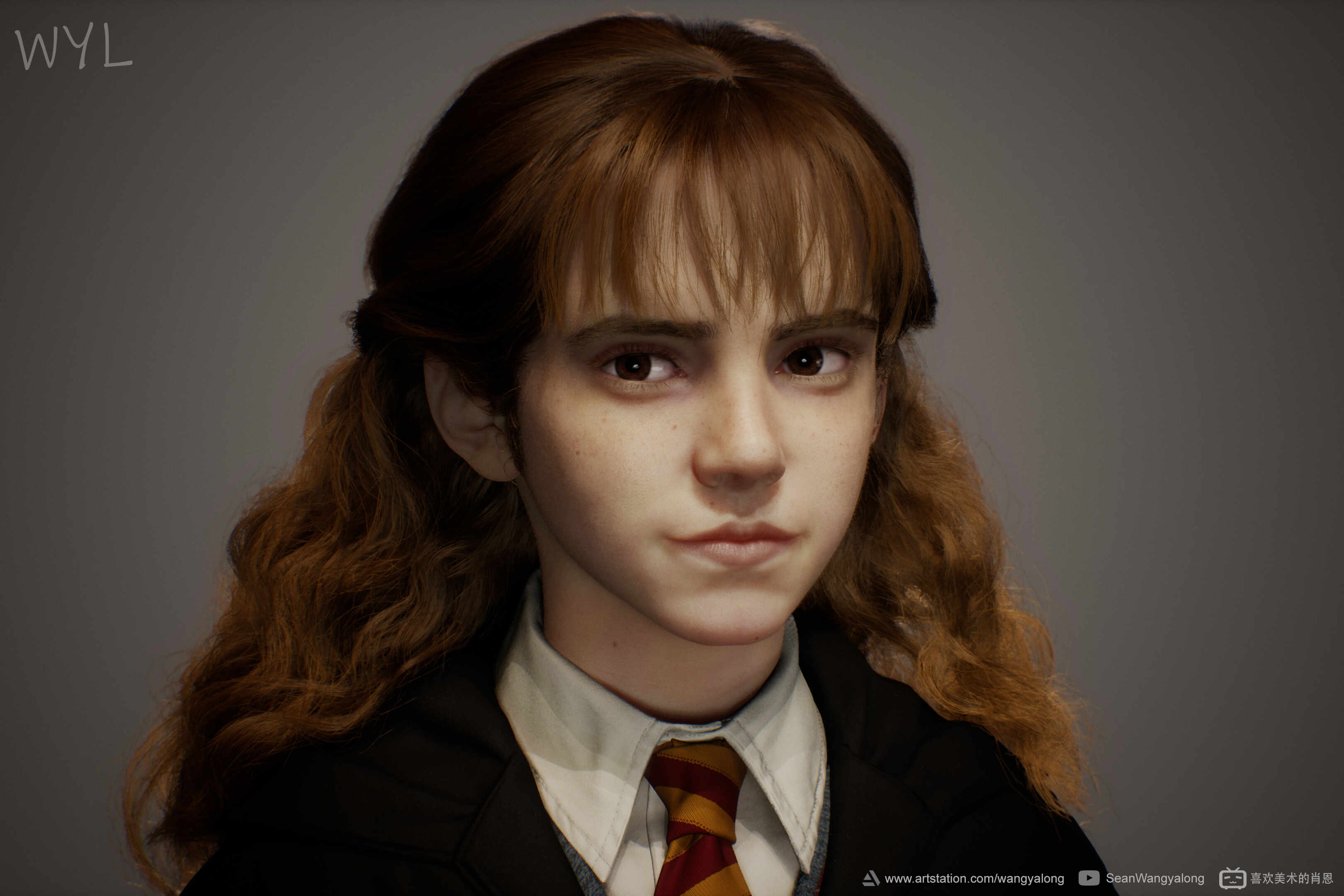 3D Young Hermione Granger - ZBrushCentral