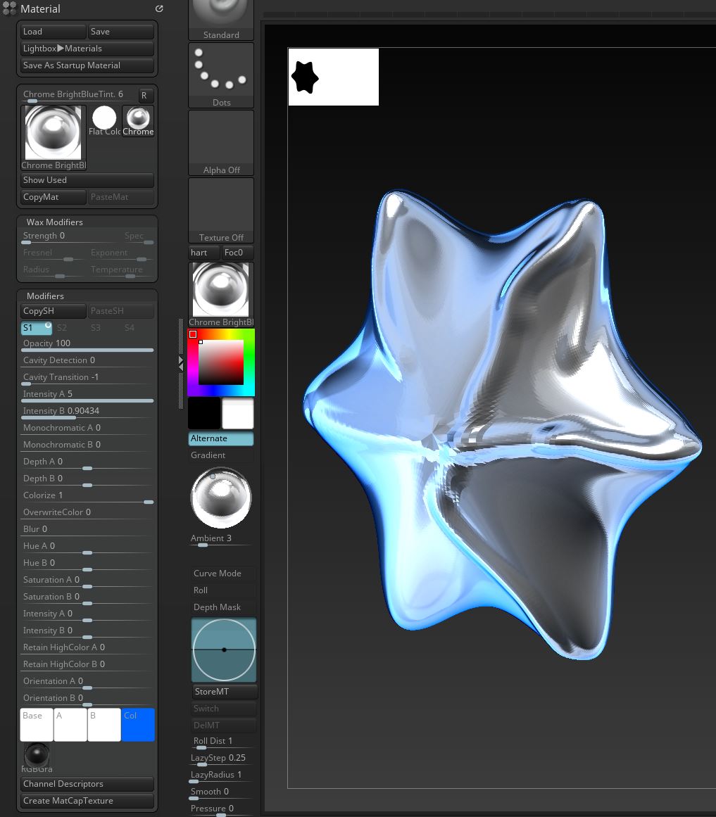 sexport zbrush material