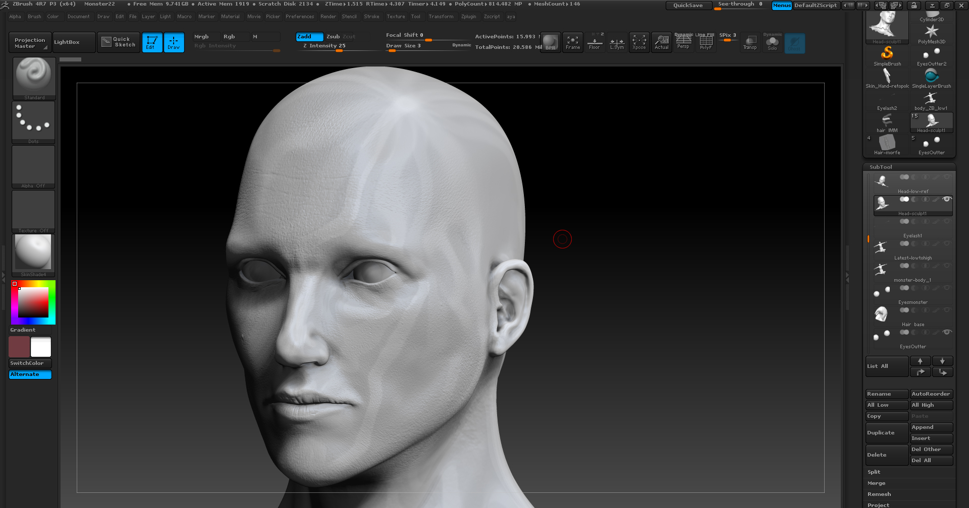 bpr render in zbrush