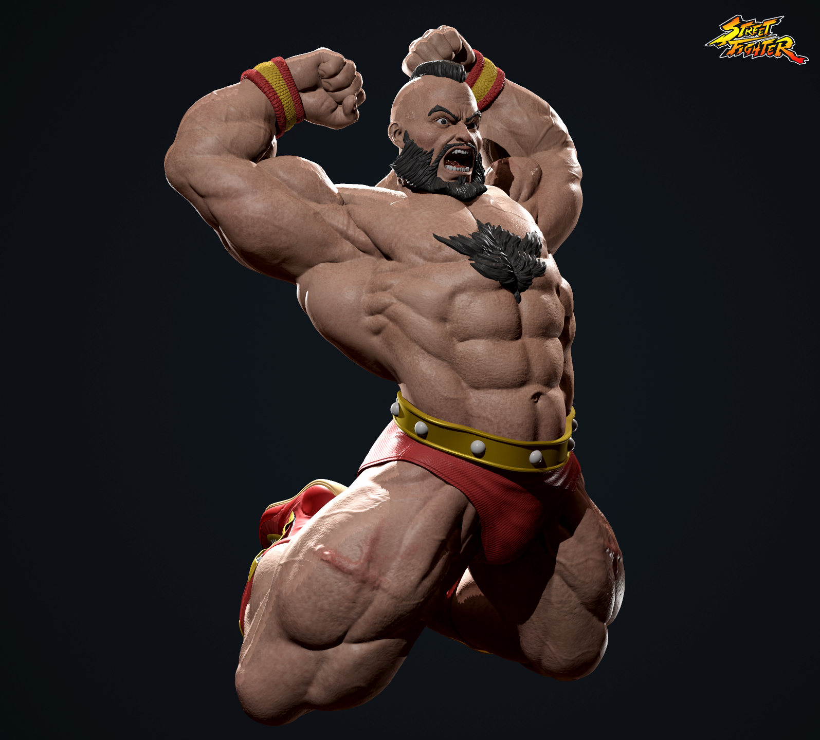 CGSociety - Zangief - Street Fighter Fan Art by Rahul