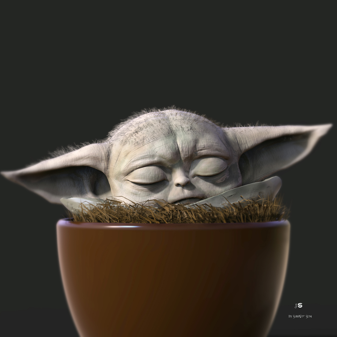 Sleeping_baby_Yoda_Digital_SCulpture_SurajitSen_April2021AA_L