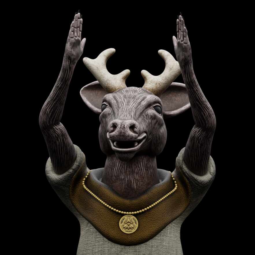 closeup deer