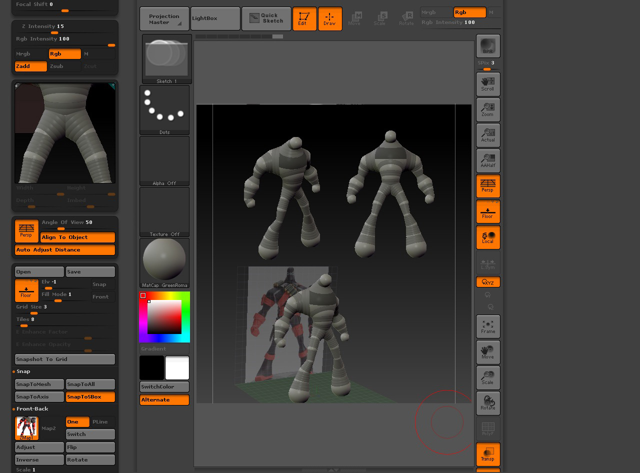 remove image plane zbrush