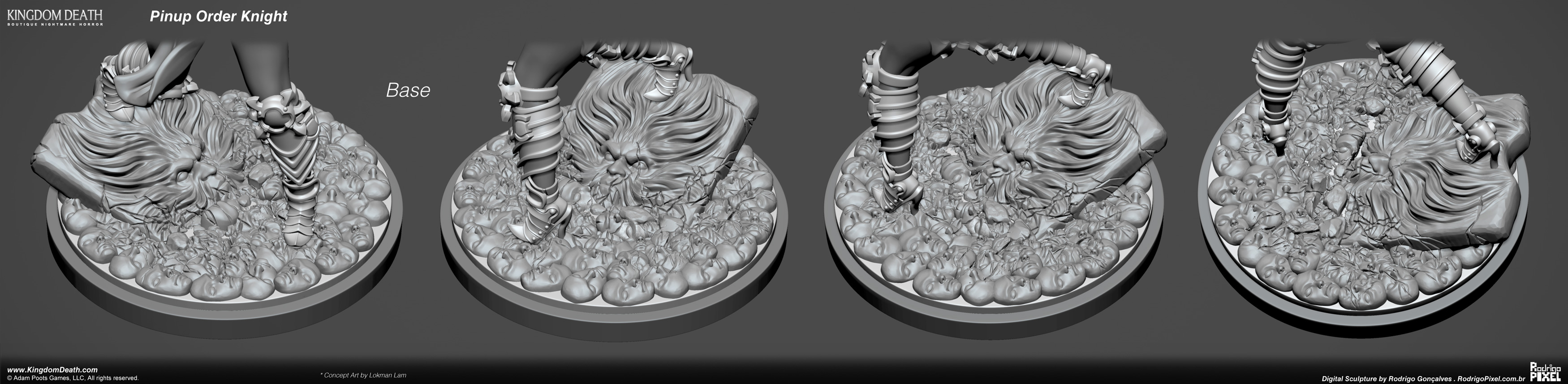 Kingdom Death Pinup Order Knight Miniature Zbrushcentral