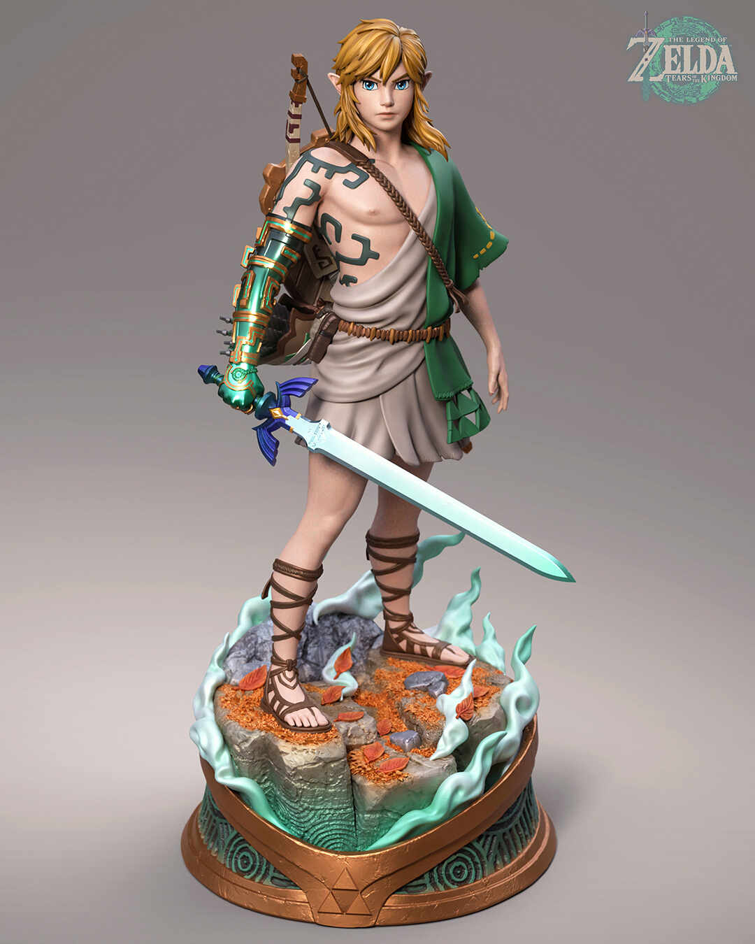 Link HD Statue - Zelda Tears Of The Kingdom - TOTK | 3D Print Model