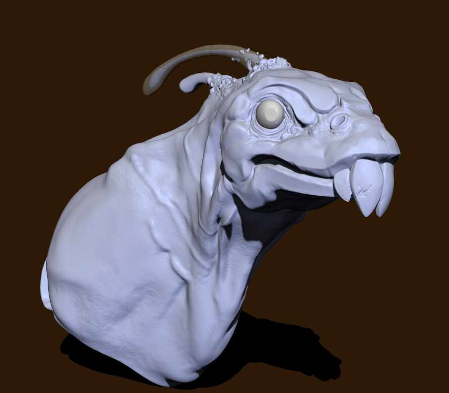 Carlos-bucktoothed-bird-fish_Sculpt